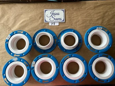 8- 75150 Genova Toilet Closet Metal Flange 4''x3'' #19