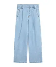 Belt-loop jeans 30 light blue
