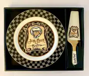 VTG Dept 56 Jam Bon Paris Bistro Cake Plate w/ Server Japan w/Original Box