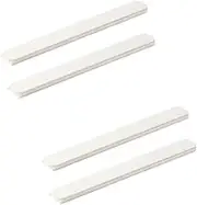 4 Pcs Adhesive Sliders for Cabinets Pull Out Cabinet Organizer Accessories Basket Office Glide Cabinet Tracks Runner Adhesive Drawer Slides Pull Out Replace Guide Rail for Back to School Supplies