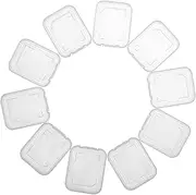 JXULE Transparent Standard SD SDHC Memory Card Case Holder Box Storage boxes (pack of 10)