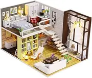 Vaguelly DIY House The House Miniature House Mini House Kit House Model Wooden