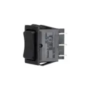 Sigma Switches 201D-27 12V 3-Way Rocker Switch ON/OFF/ON, Black