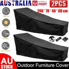 2PACK Sun Lounge Covers Outdoor Furniture Bed Chair Cover Heavy Duty Sunproof