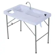 Outsunny Portable Folding Camping Table w/ Faucet