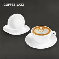 在飛比找ETMall東森購物網優惠-COFFEE JAZZ陶瓷咖啡杯家用拿鐵拉花杯手沖意式咖啡杯