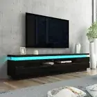 TV Cabinet Stand Entertainment Unit LED Gloss TV Console Table 5 Drawers Black