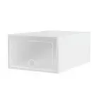 Shoe Box Set of 24 Storage Case Stackable Plastic Shoe Cabinet Cube White