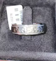 Scott Kay Palladium Gents Band Hammered Finish