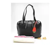 NWT TORY BURCH Black leather Perry Satchel shoulder bag $590