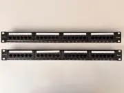Netyzon. 24 Port Cat 6 Keystone Patch Panel, Unshielded, Rack 19", (nrb)