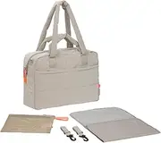 LÄSSIG Baby Changing Bag with Carry Handle and Changing Mat, Pram Attachment, Water-Repellent/GRE Everyday Bag