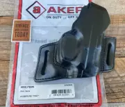 Discontinued Vintage AKER Plain Black OWB Holster For Ruger P85 Right