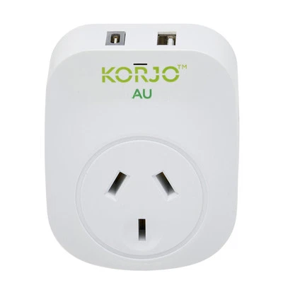 NEW Korjo USB Adaptor w A+C For Australia
