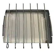 Skewer Rack Grill Stainless Skewer Sticks Shish Kabob Rack Skewers Grilling