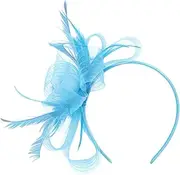 [NOLITOY] Mesh Fascinators for Women with Hair Clip Headband Elegant Headwear for Weddings Cocktail Parties Versatile Accessory with Veil Design for Special Occasions