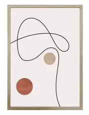 [Willow & Silk] Abstract Circle Wall Print Art in Multi