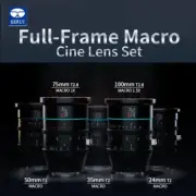 SIRUI Jupiter 24mm 35mm 50mm 75mm/100mm T2.8 Macro Cine Lenses MF fr PL Canon EF