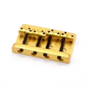 KD By AxLabs Vintage-Style Bass Bridge - 5-Screw, 4-String - Satin Gold