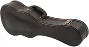 Frediuo Ukulele Hard Case, Ukulele Bag, PU Leather Heavy Duty Portable Waterproof Ukulele Gig Bag with Carry Handle, Black 26inch