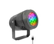 Seasonal Decorations Elosung Led Snowflake Projector Light 7 Color Rotating Christmas & Holiday Decoration Laser Stage 16 Patterns For Festive