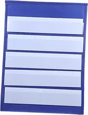 Gatuida Pocket Chart Mini Display Memory Board for Wall Teaching Tabletop Tabletop Sentence Material Clear Card Holder Desk Whiteboard Classroom Pocket Chart for Headphones