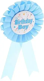LALADEFIEE Birthday Party Supplies Happy Birthday Button Pins Decorative Badge Pins Award Ribbon Rosette
