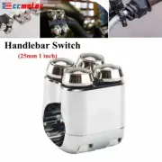 Universal 1'' Handlebar Switch Momentary Button Switch For Harley Dyna Sportster