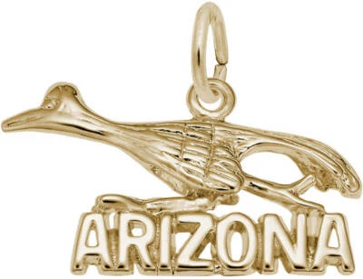 Gold-Plated Sterling Silver Arizona Road Runner Charm by Rembrandt