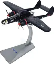 Simulation Alloy Aircraft Model 1:72 Alloy WWII USA Air Force P-61B Black Widow Fighter Model