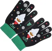 [LIFKOME] Women's Touchscreen Gloves Knitted Thermal Gloves for Cold Weather Pattern