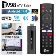 Android 14 Dual WiFi 4K TV Stick 5G Bluetooth Smart TV Box Stream Media Player C