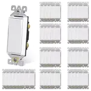 AIDA Single Pole Rocker Decora Light Switch Amp Selfgrounding Electrical Light S