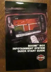 HARLEY DAVIDSON BOOM BOX INFOTAINMENT SYSTEM QUICK START GUIDE # 97011-15 NEW