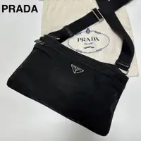 在飛比找蝦皮購物優惠-PRADA 肩背包 Tessuto 黑色 尼龍 日本直送 二