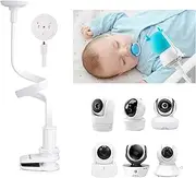 KAWA Baby Monitor Holder, Universal Baby Monitor Mount for Crib, Flexible Baby Monitor Holder, Compatible for All 1/4 Triple Hole Baby Monitor Camera, Without Tools or Wall Damage