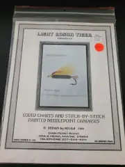 Vtg Design Helga Cross Stitch Chart Light Edson Tiger Fly