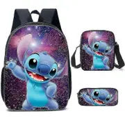 3pcs/set Lilo Stitch Backpack Lunch Bag Pencil Case Kids Boys Girl Daily Backpacks Bags PYL29