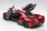 AUTOart 1/18 Ford GT 2017 Metallic Red/Silver Stripe Finished Product