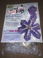 Toner Plastics Crystal Snowflake Bead Wire Beading 2004 Ornament Kit Makes 12!