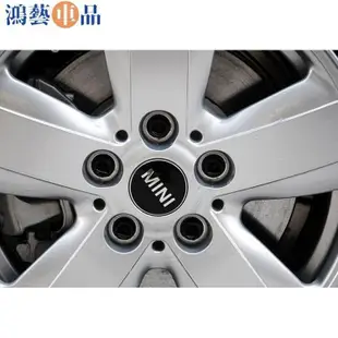 4件組 54mm 專用於MINI Cooper 車標汽車輪胎中心蓋輪轂蓋 改裝車輪標 輪圈蓋 輪框蓋 輪胎蓋-鴻藝車品