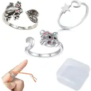 Adjustable Knitting Crochet Loop Ring Yarn Tensioners Knitting Accessories Op...