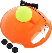 Totority 1 Set Tennis Trainer Tennis Training Ball Rebound Ball for Beginners Orange Plastic