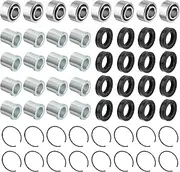 JAVIK Front Upper Lower A Arm Bearing Bushing Kit for Honda TRX300EX TRX300X TRX400EX TRX400X TRX450R TRX450ER TRX700XX TRX250R TRX250X FL400R OEM# 91077-HB9-671 91077-HB9-672 51394-HC0-000