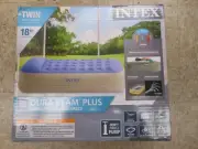 Intex Twin Dura-Beam Plus Raised Pillow Rest Airbed 18" 64718WL - NEW