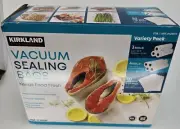 Kirkland Signature Vacuum Sealing Bags Variety Pack Rolls Pre-Cut 1 Q Bags NEW