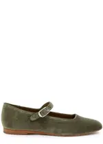 LE Monde Beryl Mary Jane Velvet Flats - Grey - 37 (IT37 / UK4) 37 (IT37 / UK4)