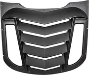 Car Rear Window Louvers Compatible for Ford Mustang 2015-2021 Windshield Sun Shade Rain Cover ABS (Matte Black)-Auto Parts