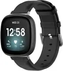 Leather Band Strap for Fitbit Versa 3 / Sense, Quick Release Premium Leather