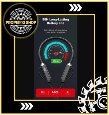 Bluetooth 5.2 Neckband Wireless Headphones Mic Headset Stereo Earbuds Earphone
